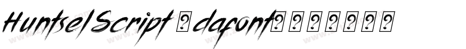 Huntsel Script (dafont)字体转换